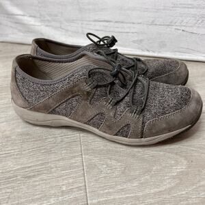 Dansko Shoes Womens Size EU 39/ US 8.5 Grey Holland Mesh and Suede Sneakers